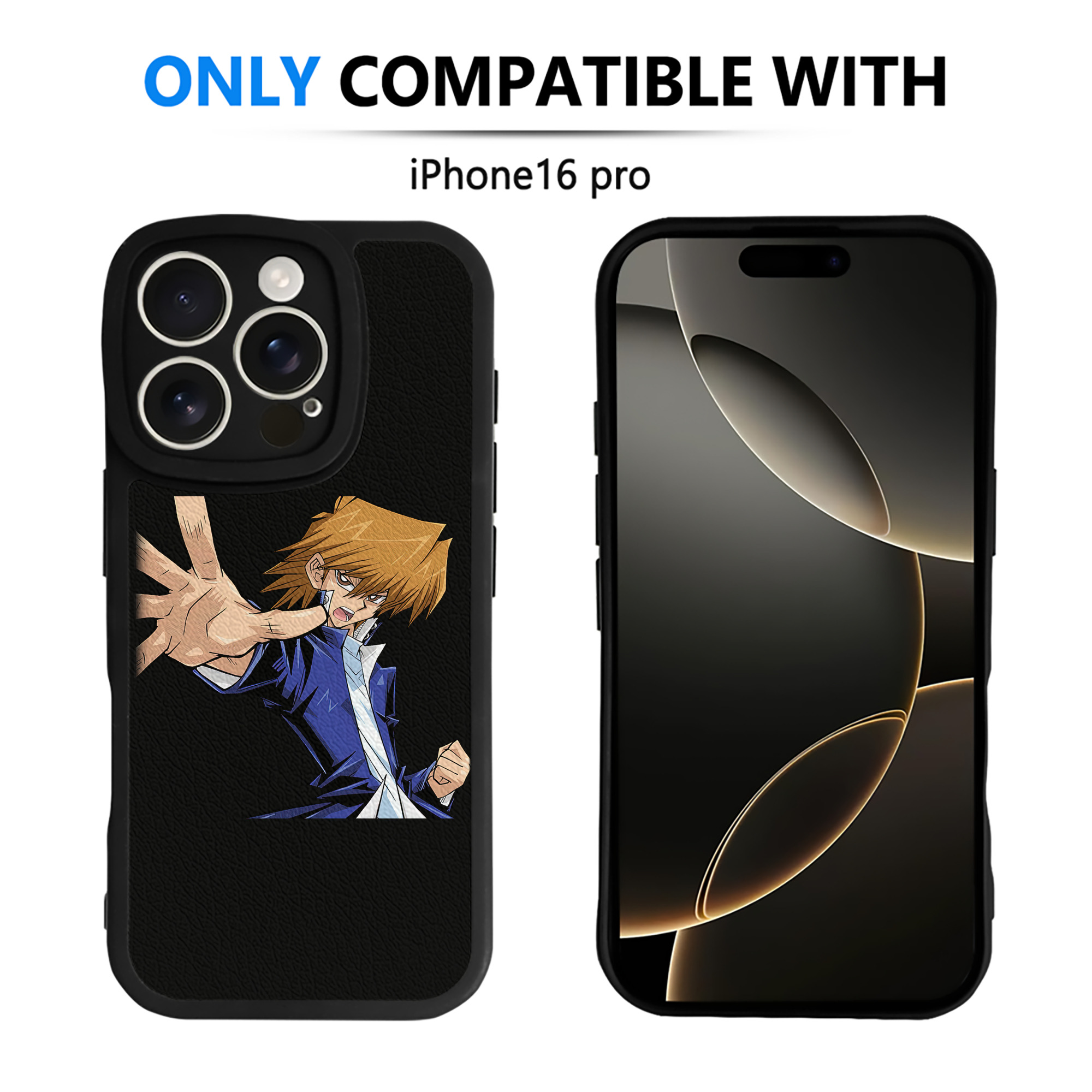 遊☆戯☆王 Yu-Gi-Oh! 【iPhone 16シリーズ対応】シリコンスマホケース（レザー調） 材質：シリコン
